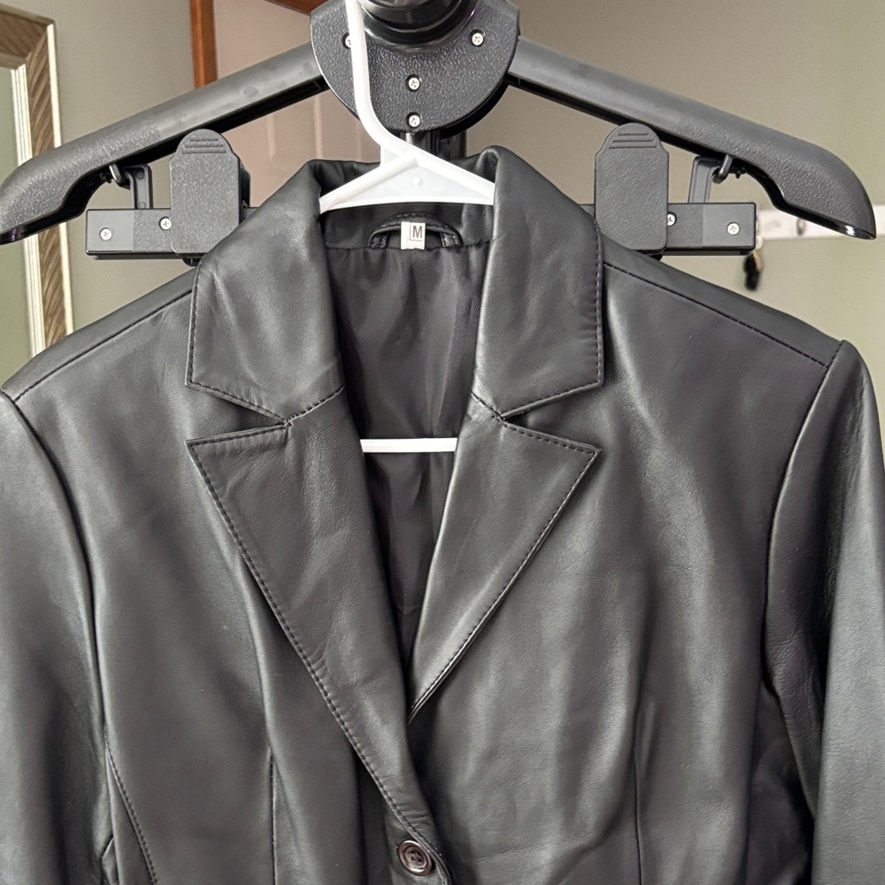 Black Leather Women's Jacket